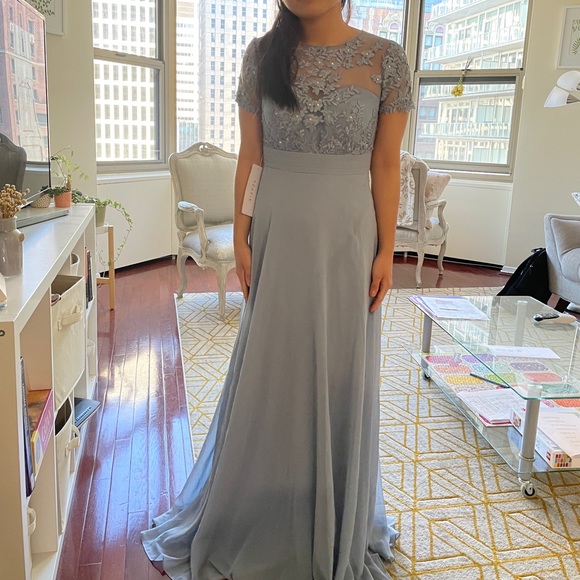 Dusty blue bridesmaid dress - Picture 5 of 5
